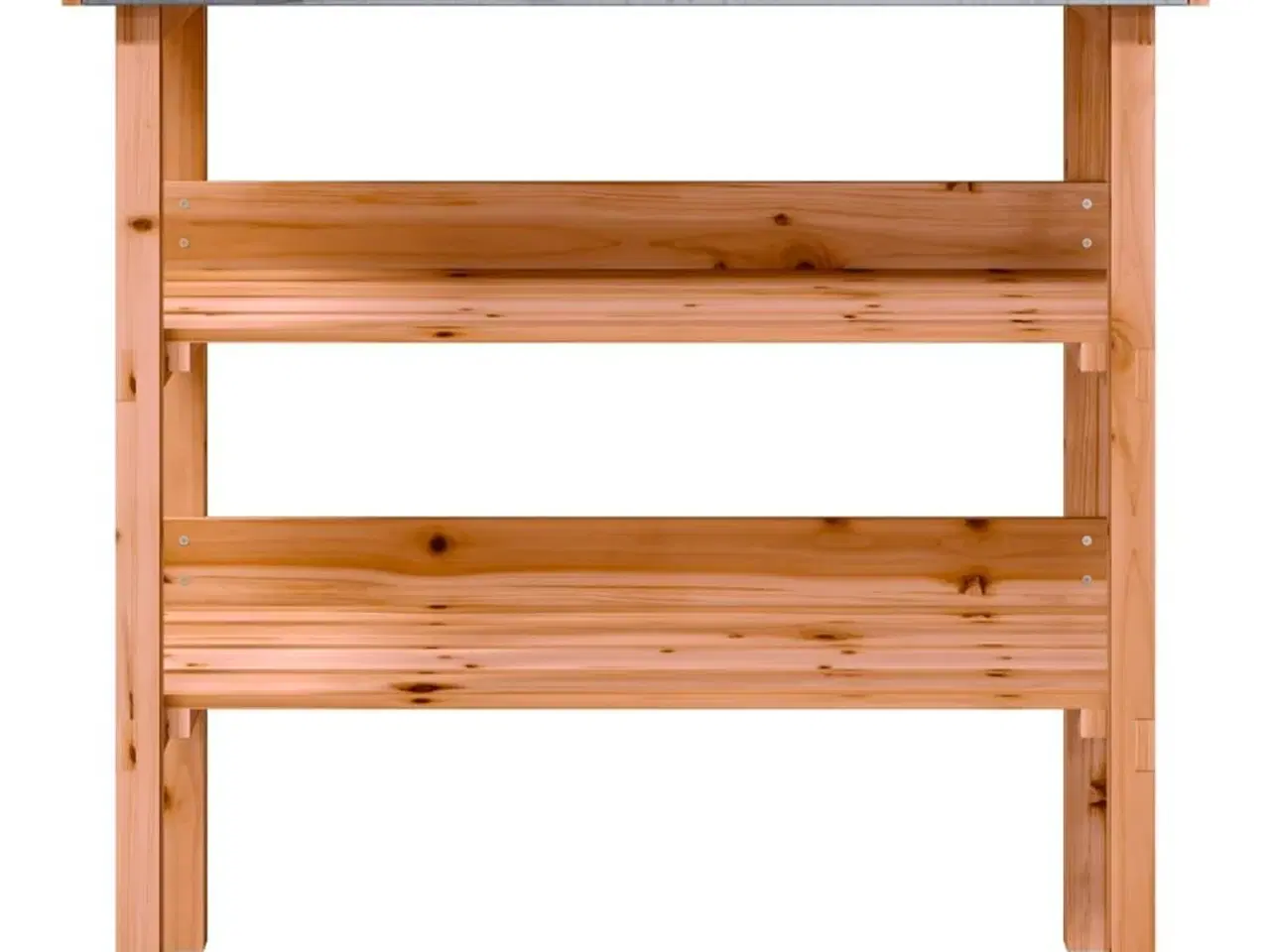 Billede 4 - Plantebord med hylder 78x38x82,5 cm massivt grantræ brun