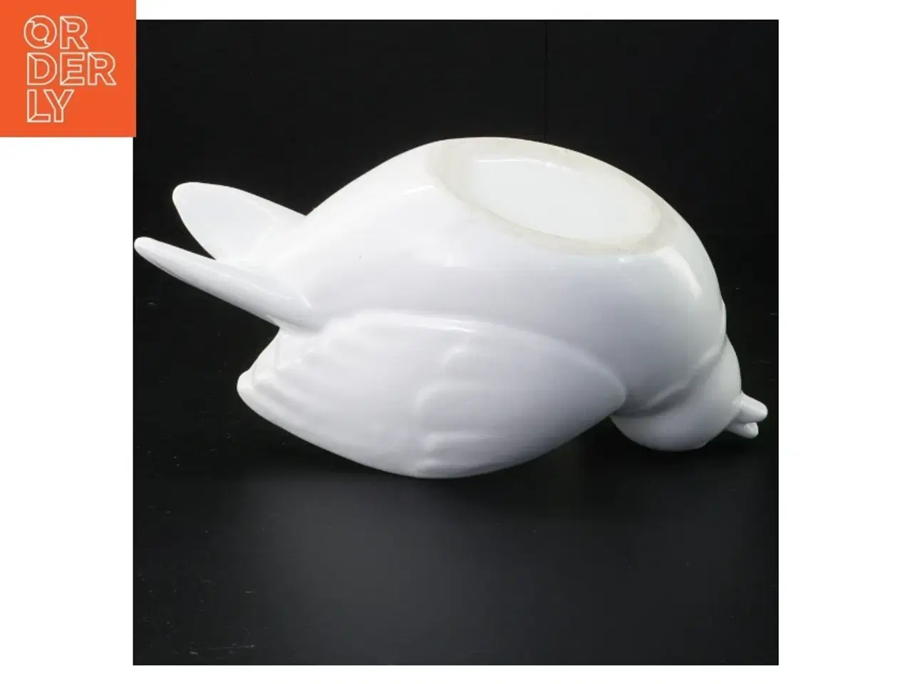 Billede 2 - Dekorativ porcelænsfugl Skål Urtepotte (str. 25 x 14 x 12 cm)