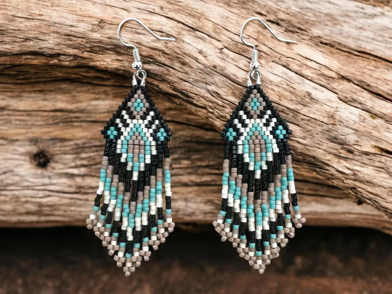 Billede 1 - Grønlandske perle øreringe