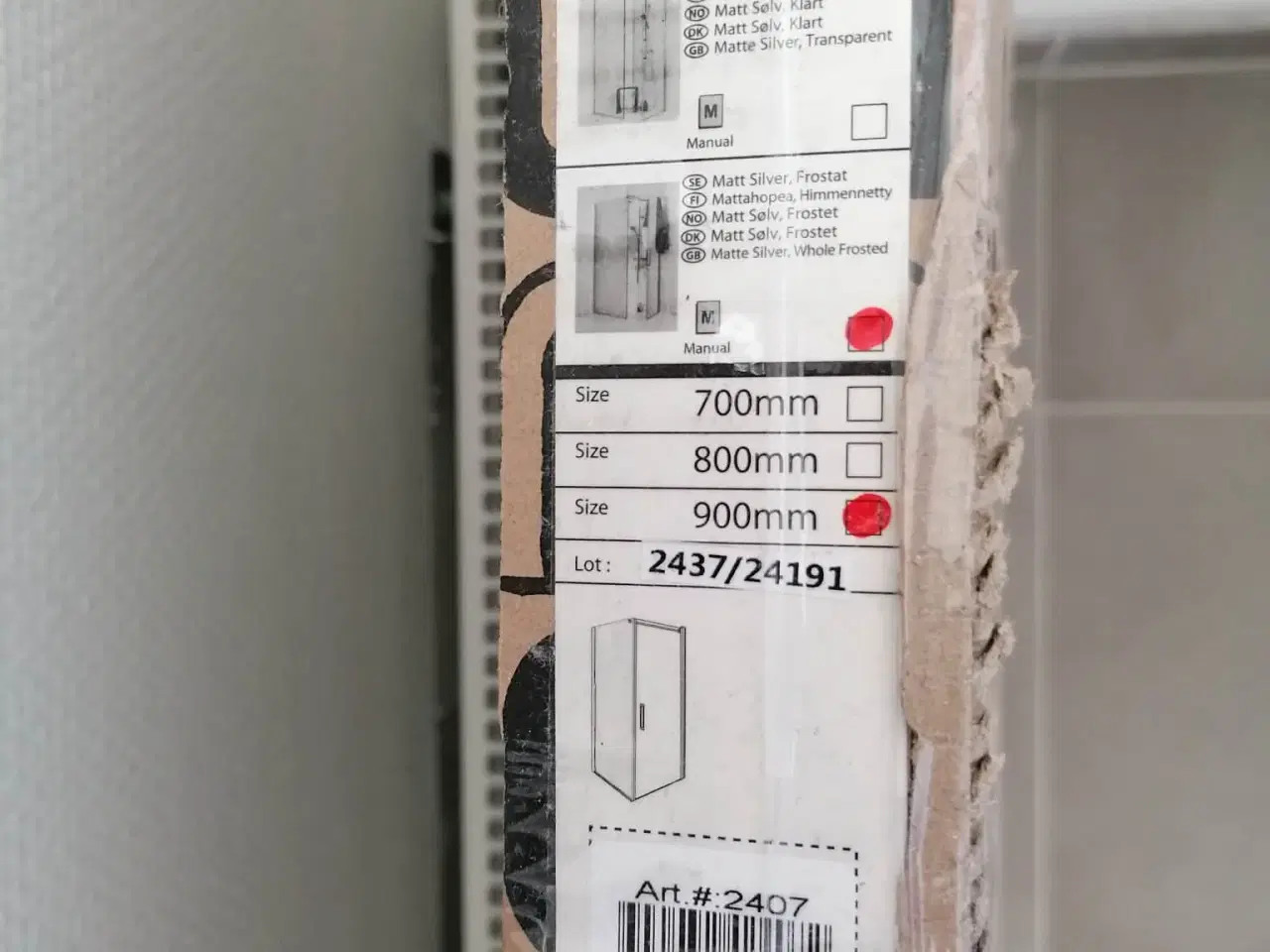 Billede 2 - Dør til brusekabine - mærke Noro