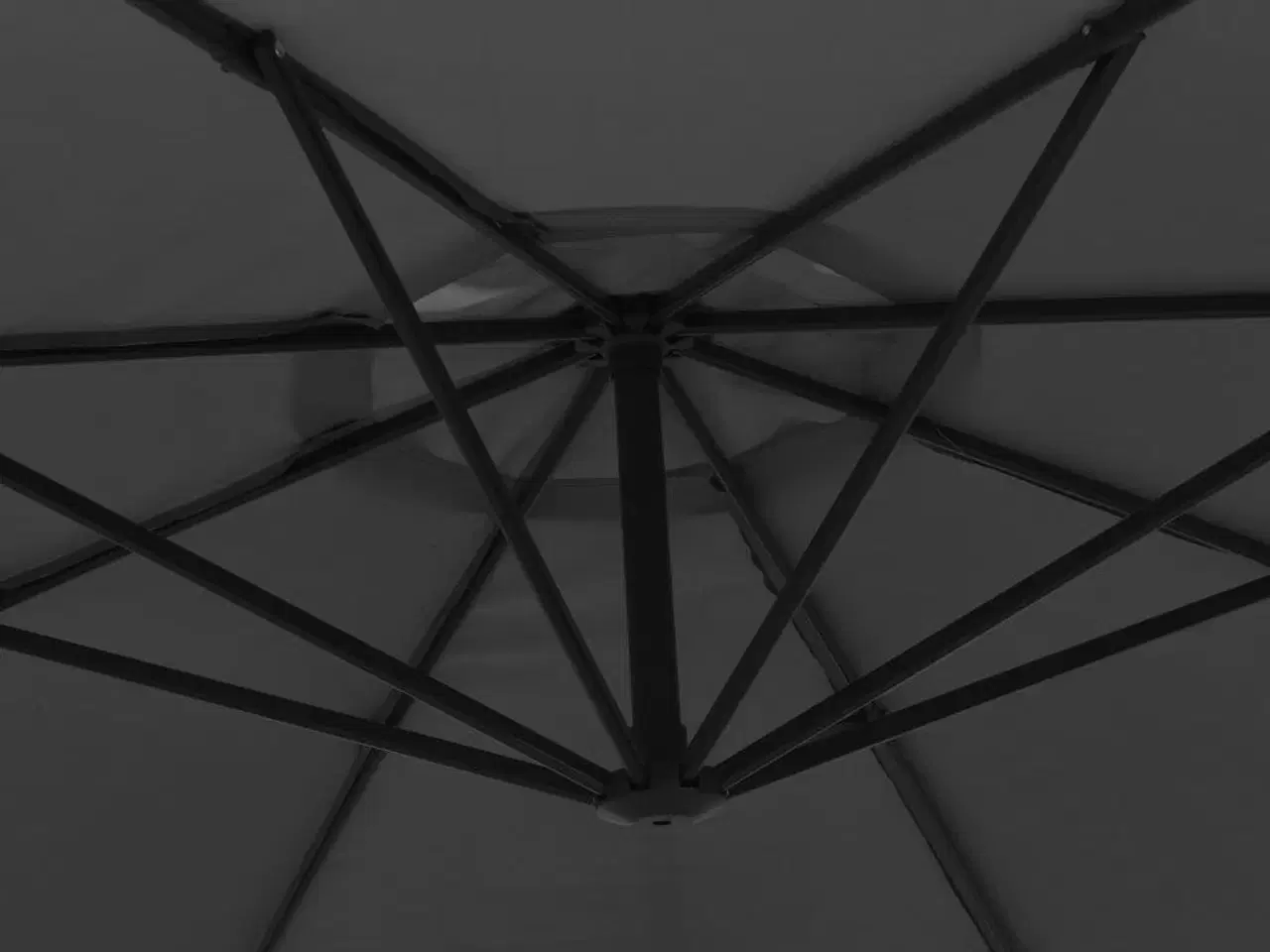 Billede 7 - Hængeparasol 350 cm aluminiumstang antracitgrå