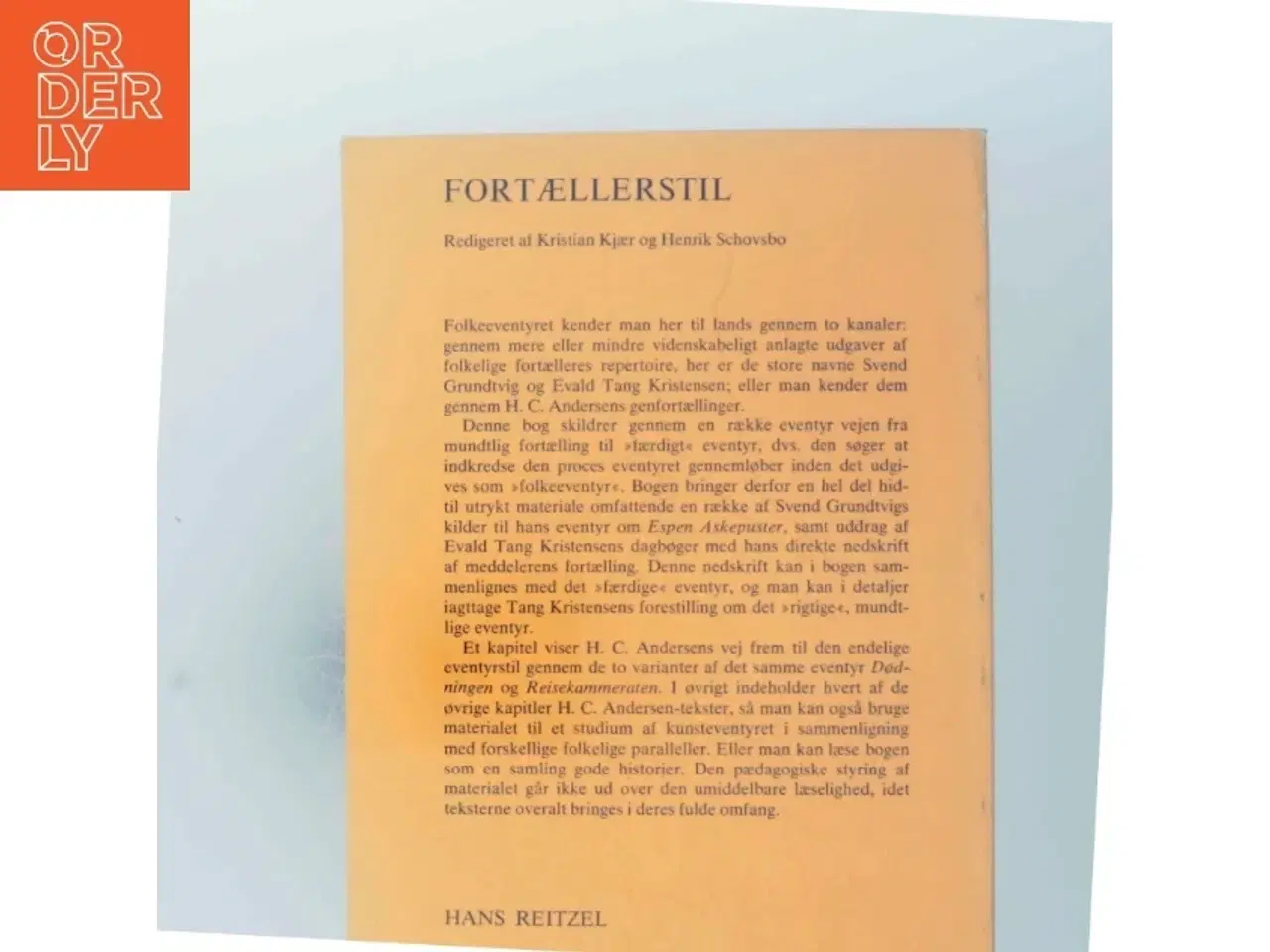 Billede 3 - Fortæller stil fra Hans Reitzels Forlag