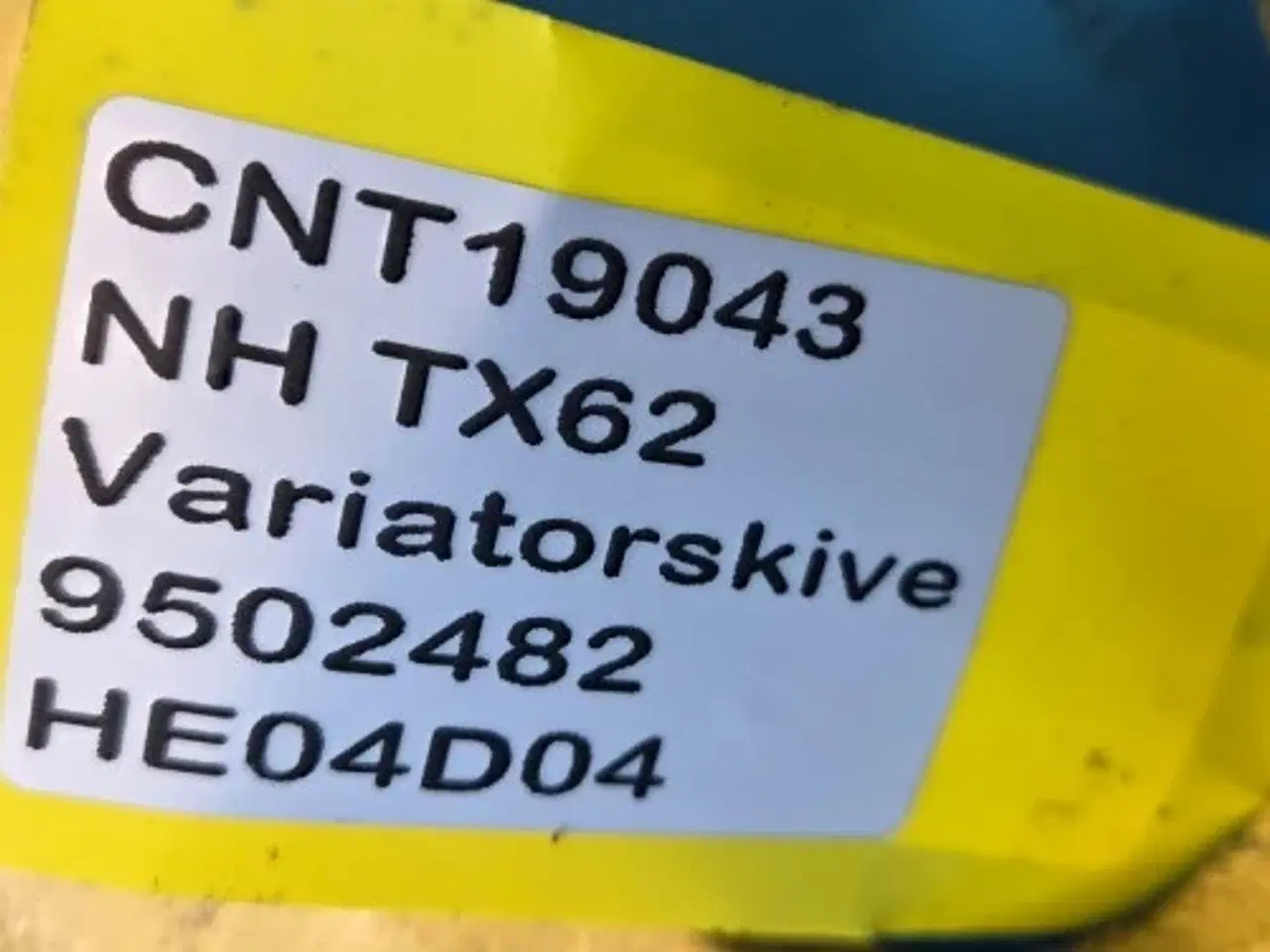 Billede 12 - New Holland TX62 Variatorskive 9502482