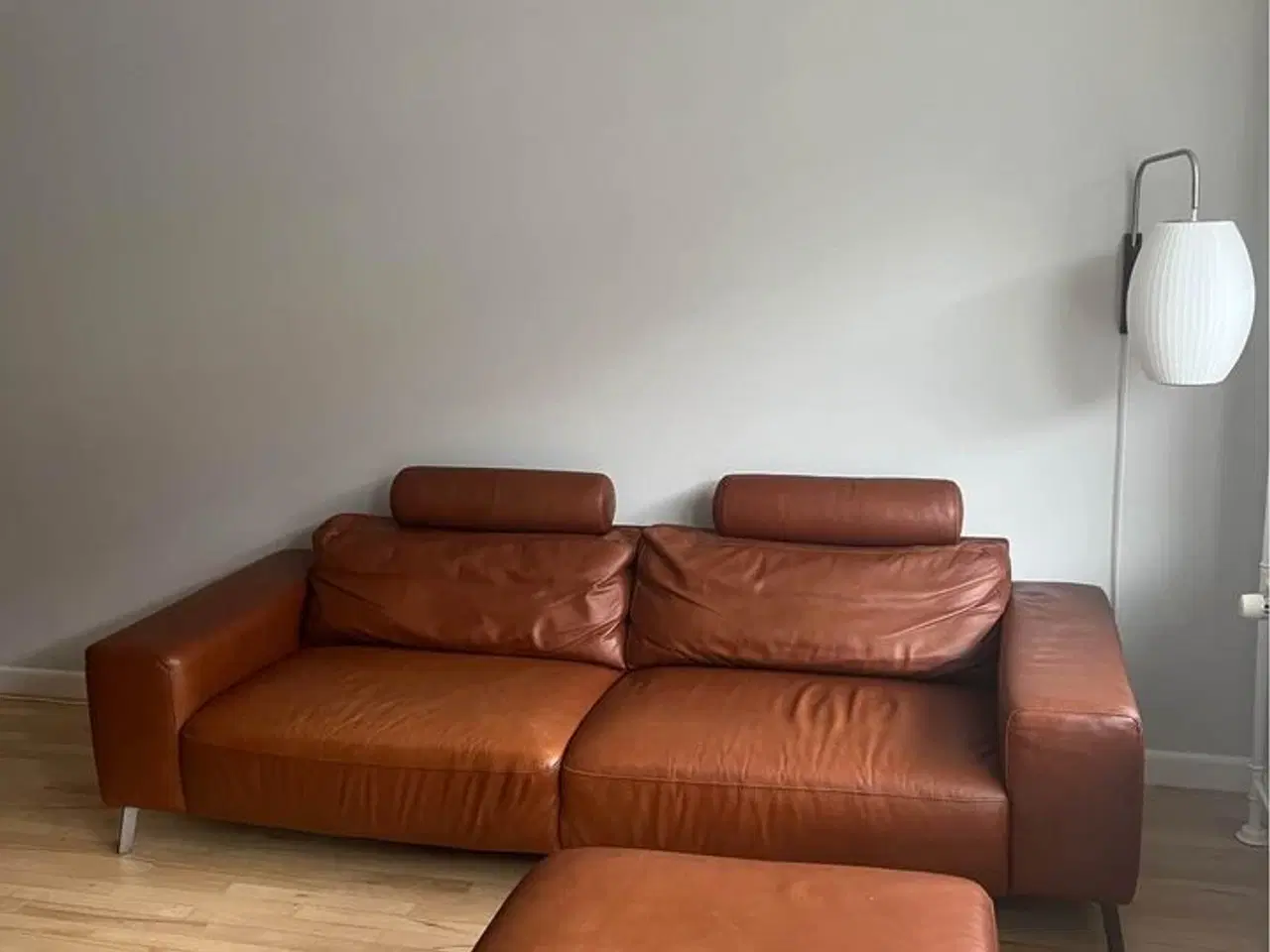 Billede 3 - Ilva sofa i læder med puf 