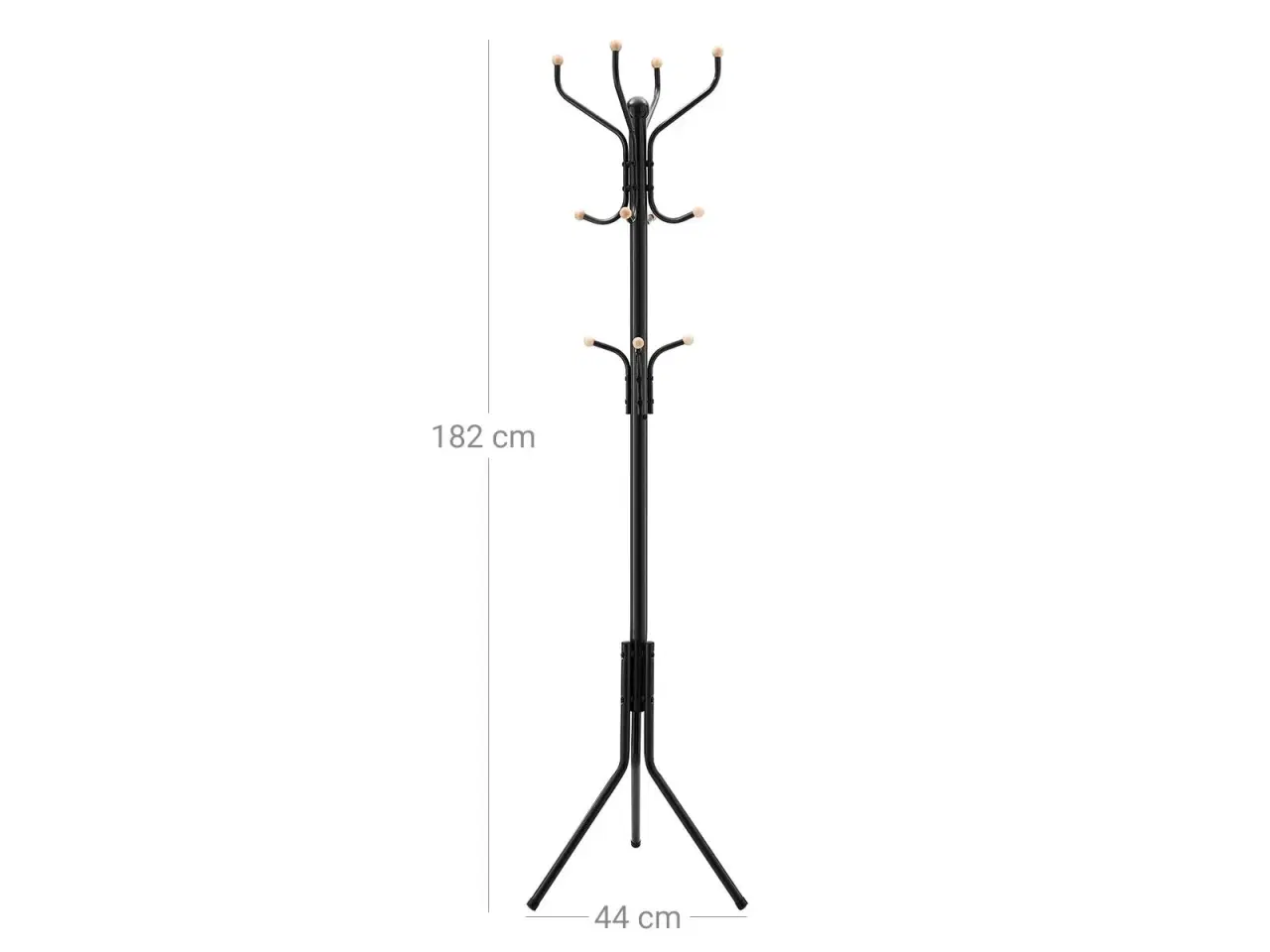 Billede 7 - Stumtjener metal garderobestativ, 182 cm, sort
