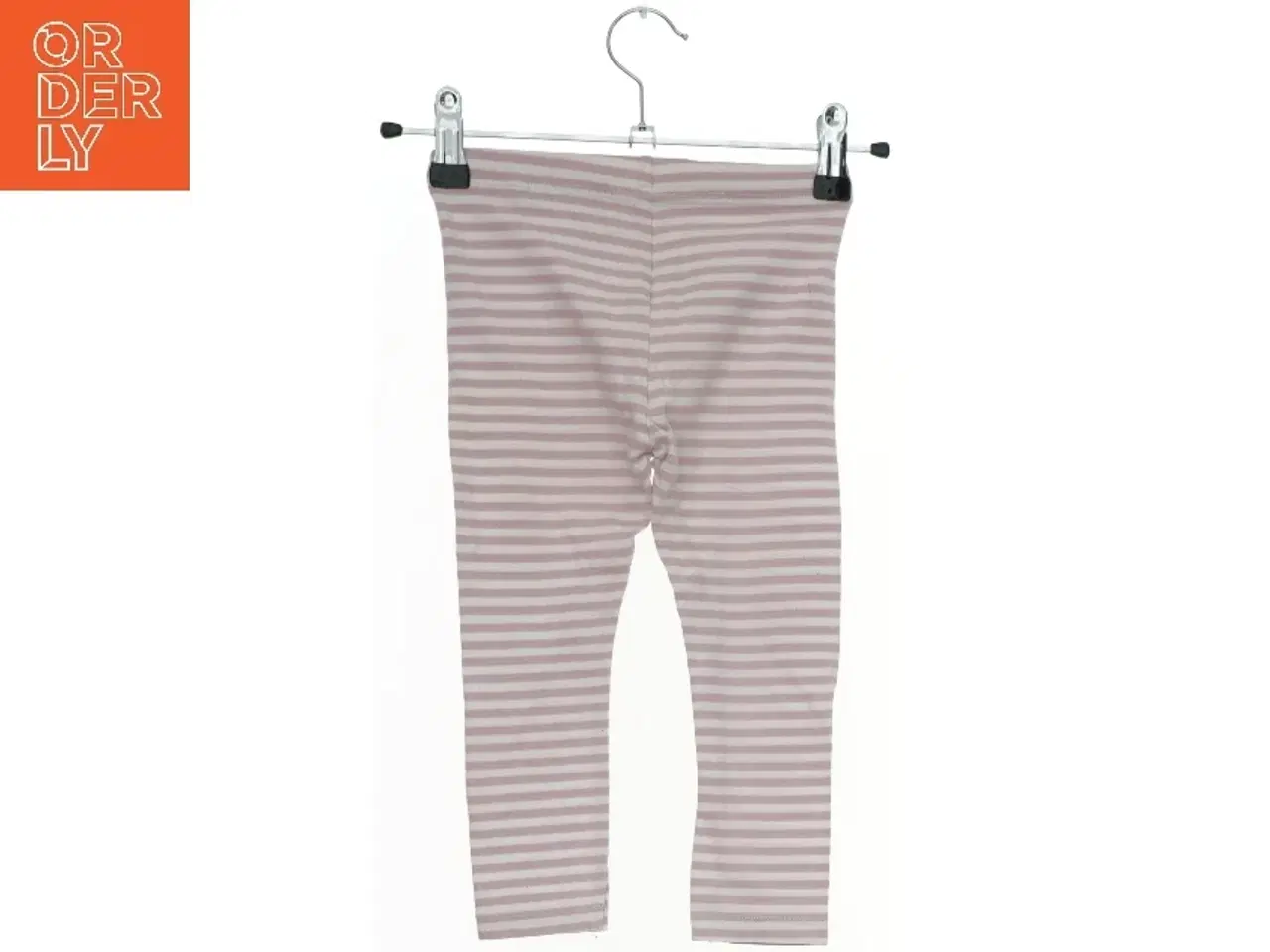 Billede 2 - Lyserøde og hvide stribede leggings til børn fra Lupilu (str. 92)