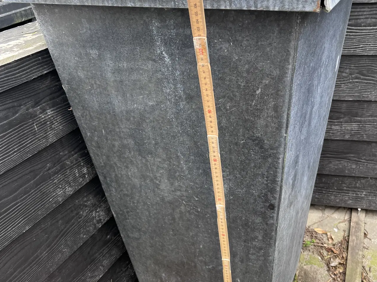 Billede 1 - Zink blomsterkrukke HØJ