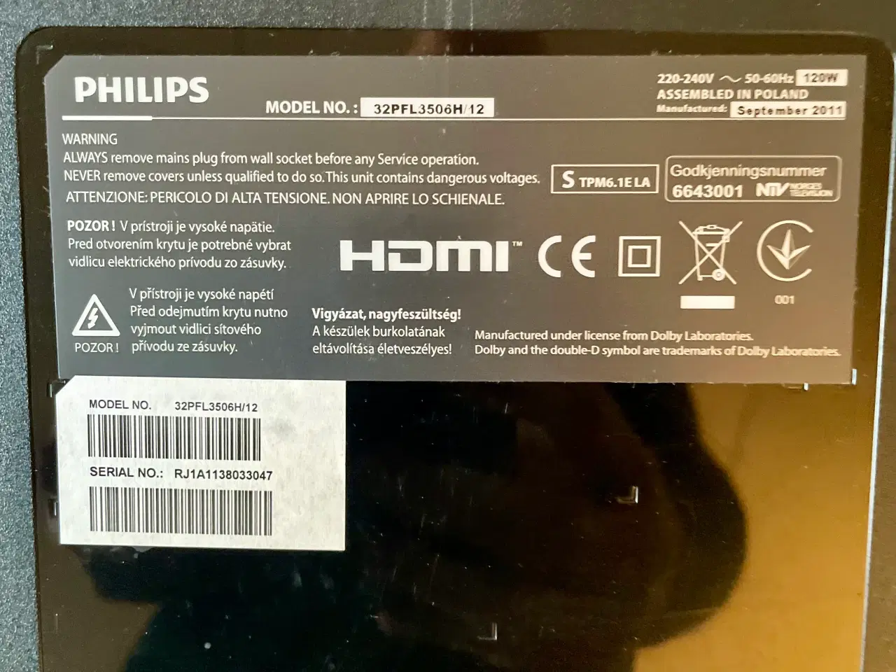 Billede 4 - Fladskærm TV- Philips