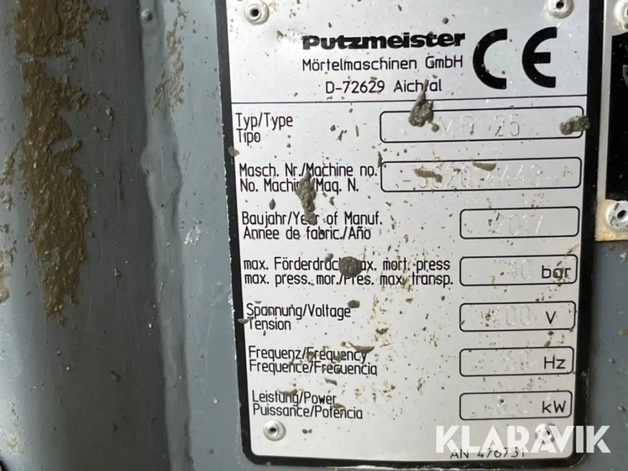 Billede 11 - Mørtelpumpe Putzmeister MP 25