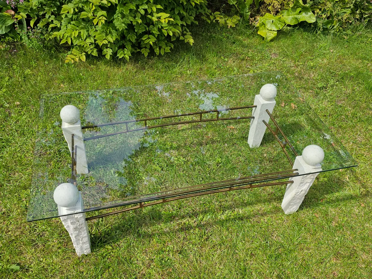Billede 4 - Sofabord af Glas og Sten – God Stand