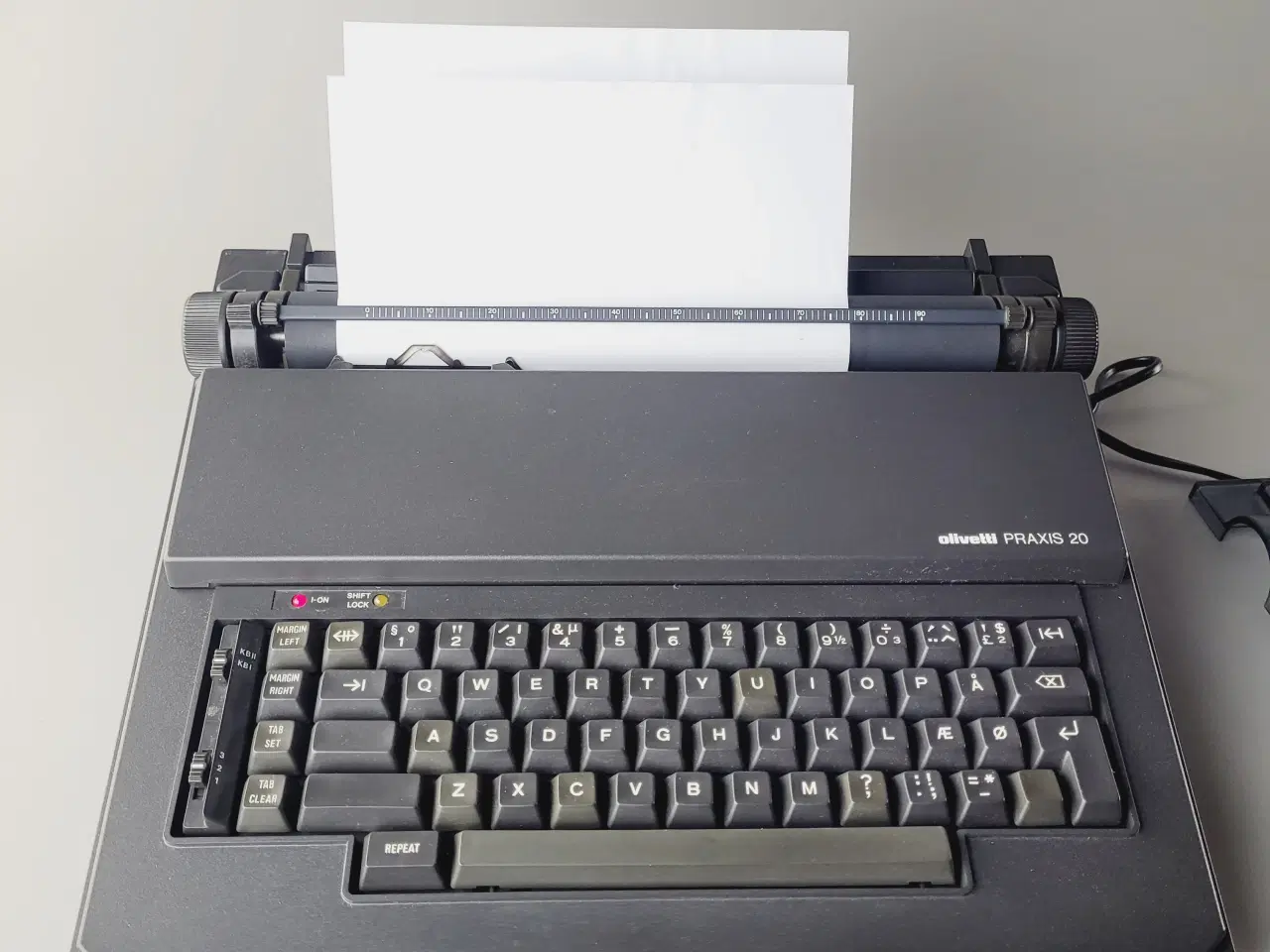 Billede 8 - ⭐️: Olivetti Praxis 20 – Elektrisk skrivemaskine