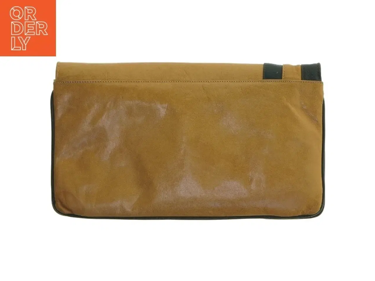 Billede 2 - Læder clutch taske (str. 28,5x16,5 cm)
