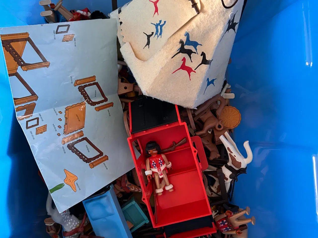 Billede 3 - Playmobil indianer og cowboy by