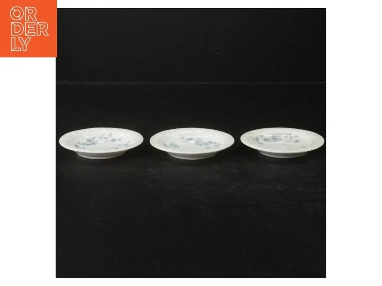 Billede 3 - Porcelænstallerkener med blåt blomstermotiv fra Rosenthal (str. Ø. 9 cm)