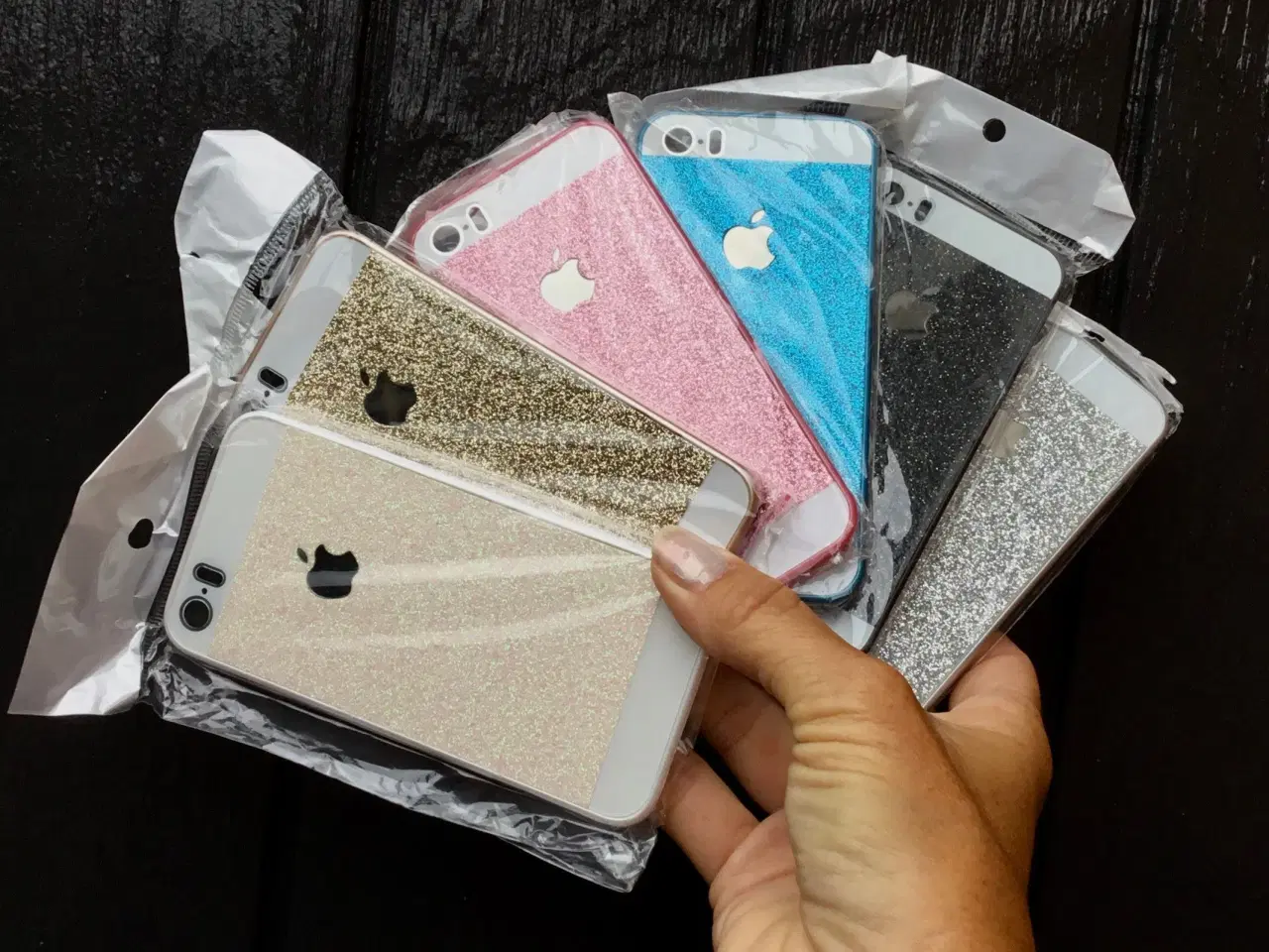 Billede 1 - Glimmer cover til iPhone 5 5s SE 6 6s