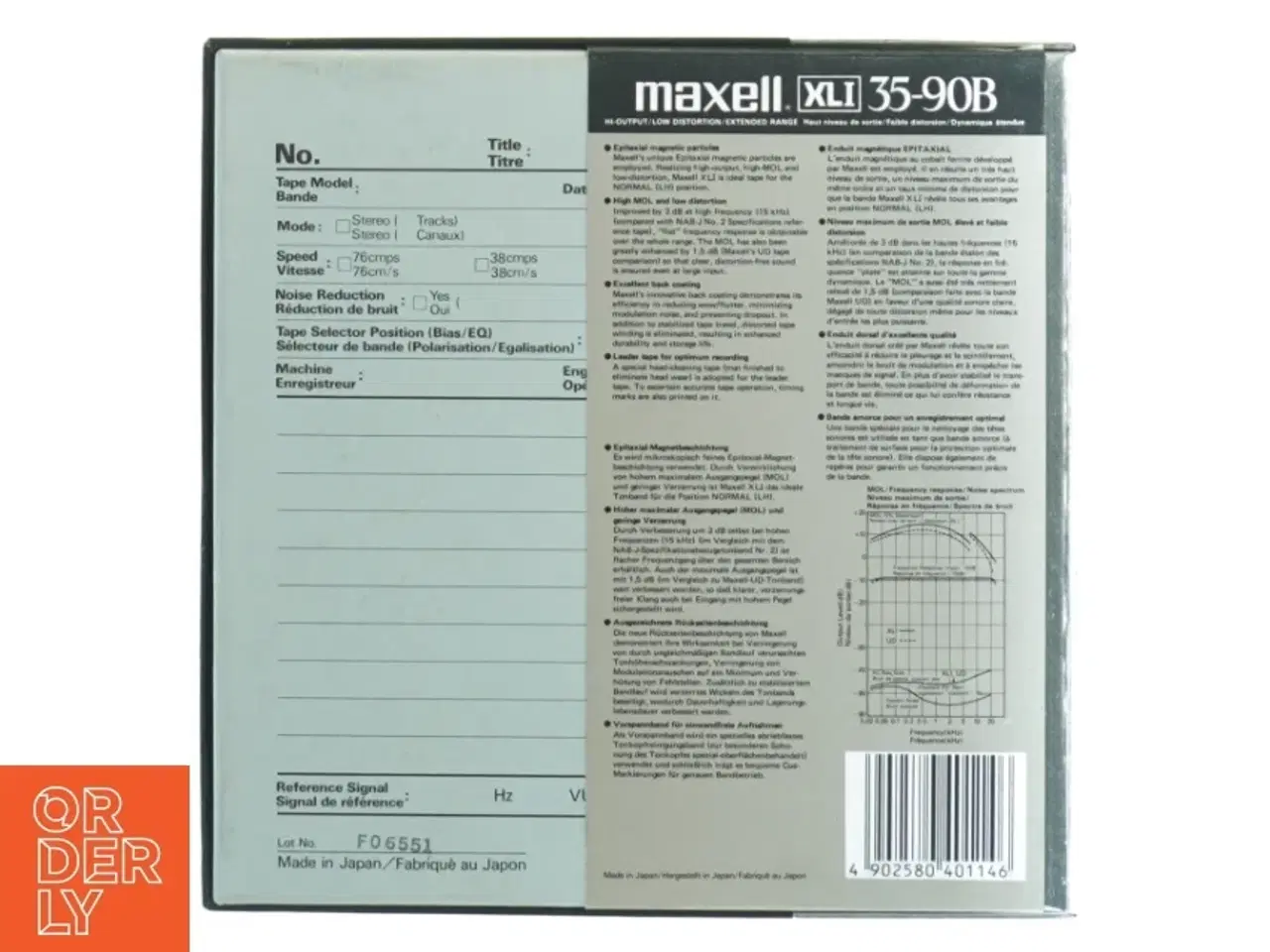 Billede 2 - Maxell XLII 35-90B spolebånd (str. 19 x 19 x 2 cm)