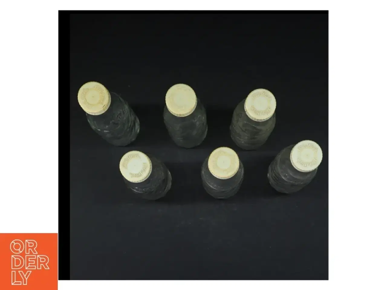 Billede 2 - Seks glasflasker med originale plastiklåg fra Soda Stream