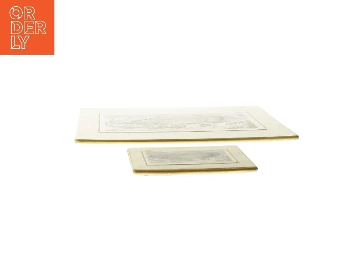 Billede 3 - Vintage bordskånere (str. 19,5x23,5 og 9x11 cm)