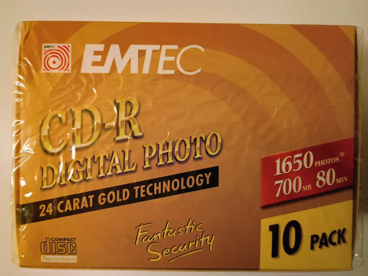 Billede 2 - EMTEC CD-R Digital Photo, 24 Carat Gold Technology