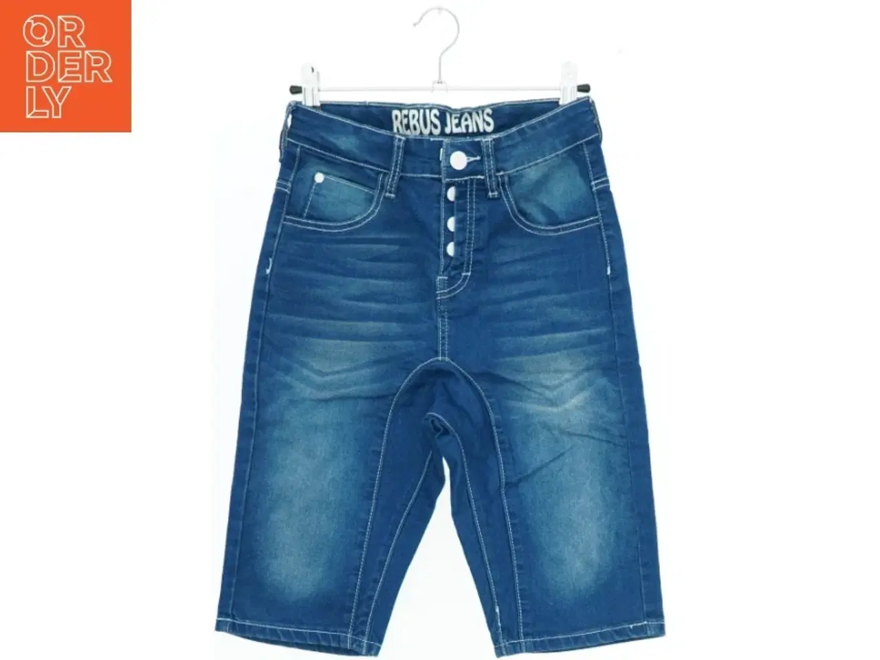 Billede 1 - Blå jeans shorts fra Rebus (str. 140)