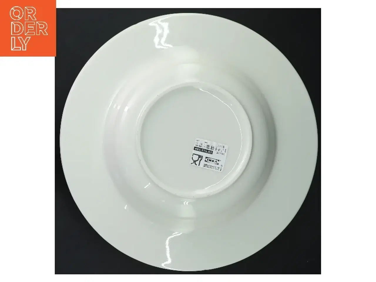 Billede 3 - Hvide dybe tallerkener fra IKEA (str. 5 stk Ø 24 cm)