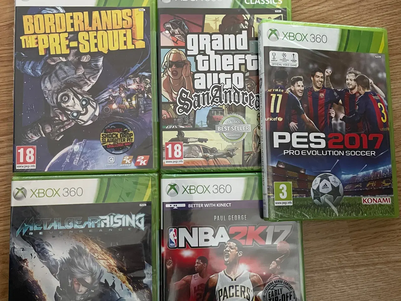 Billede 1 - Borderlands, GTA, Metal Gear R., NBA 2K17, PES2017