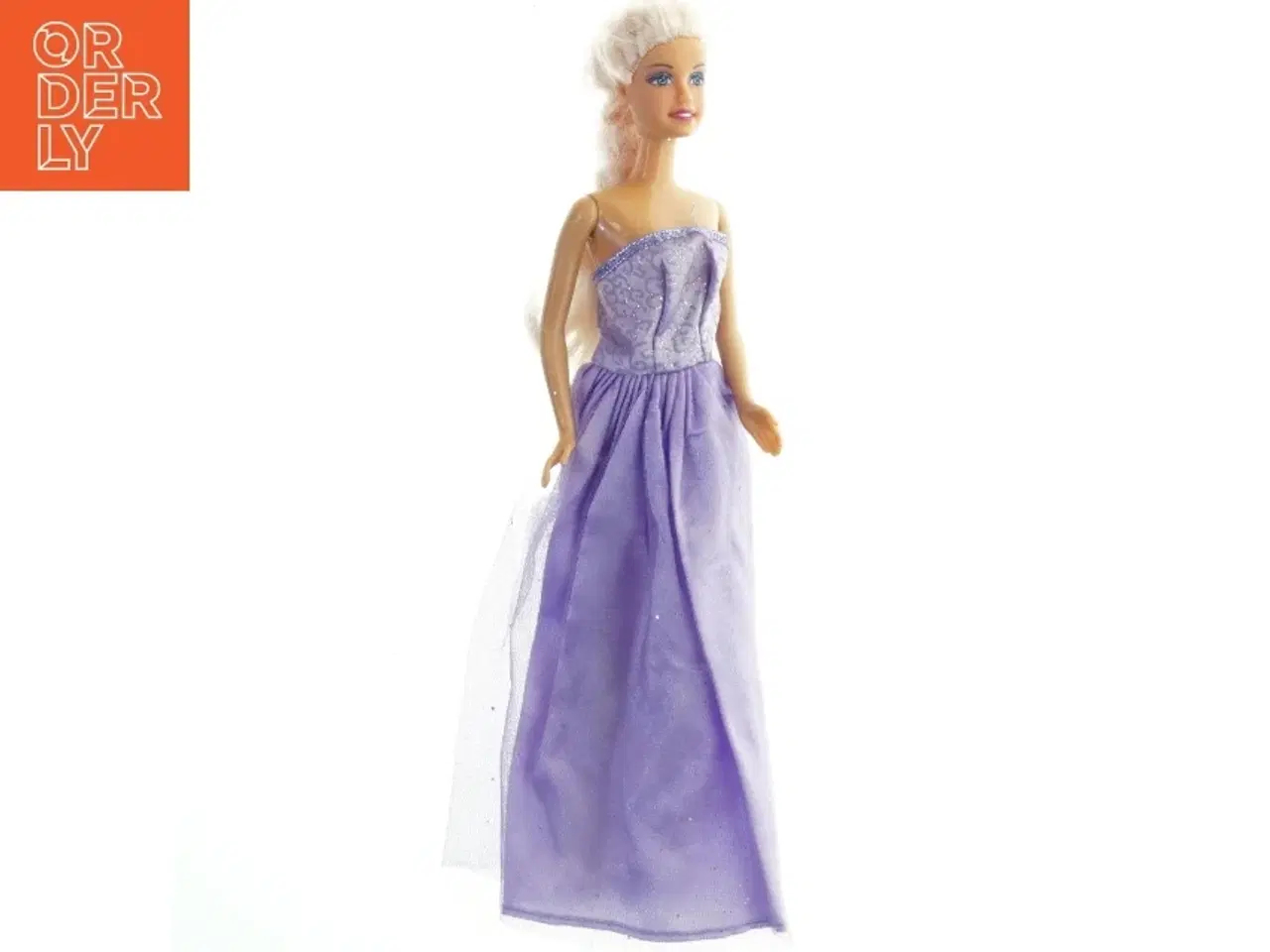 Billede 1 - Dukke med lilla kjole fra Barbie (str. 31 cm)