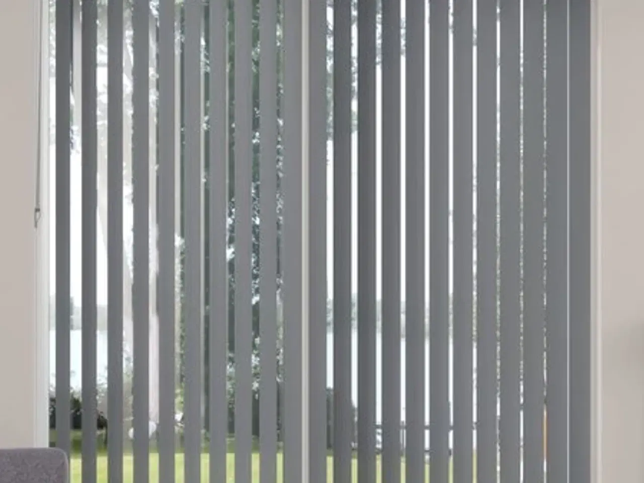 Billede 1 - 3 stk lamelgardiner grå mørklægning 