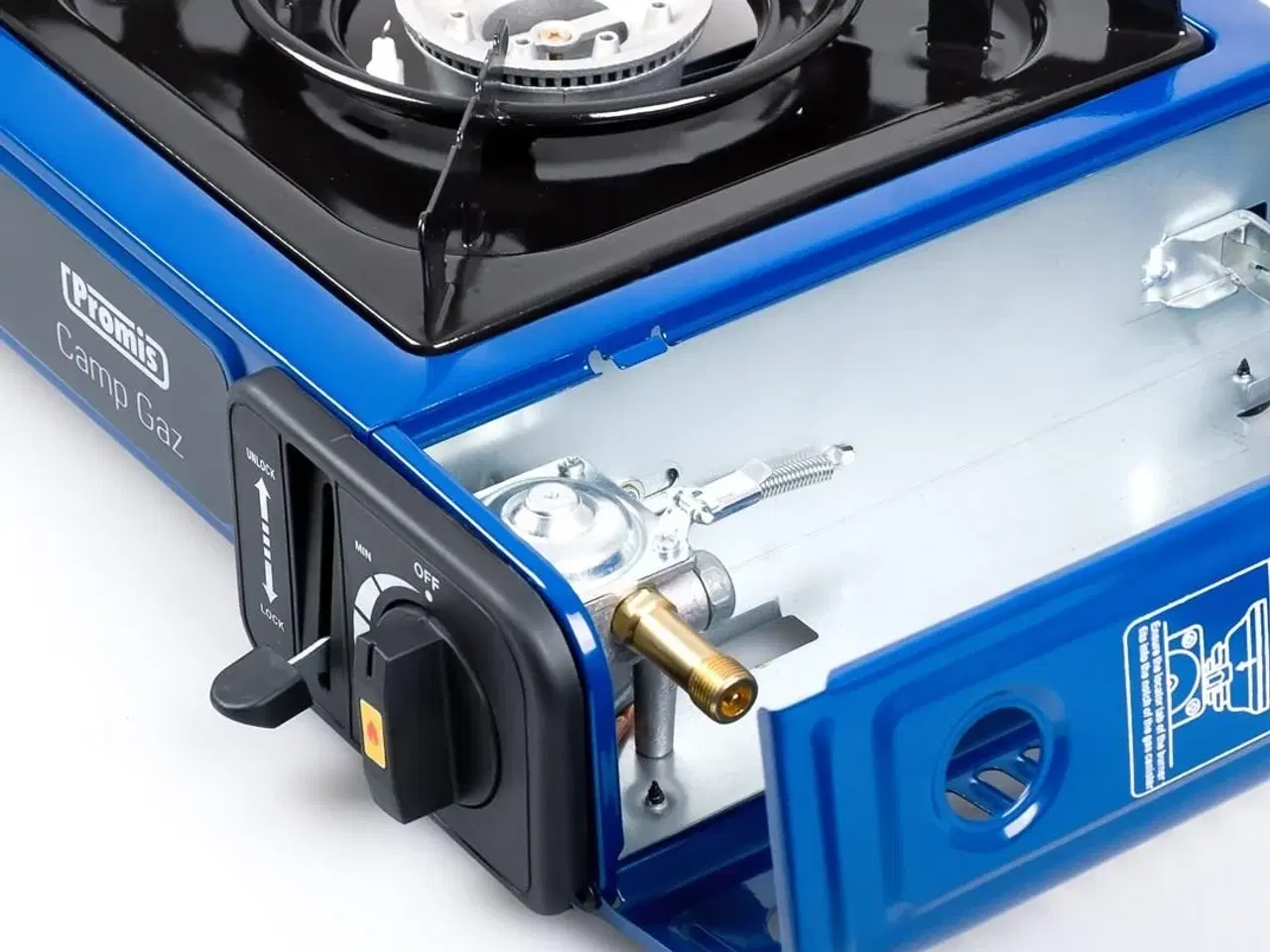 Billede 7 - PROMIS KGC-100 1-blus gas campingkomfur – bordmodel, blå