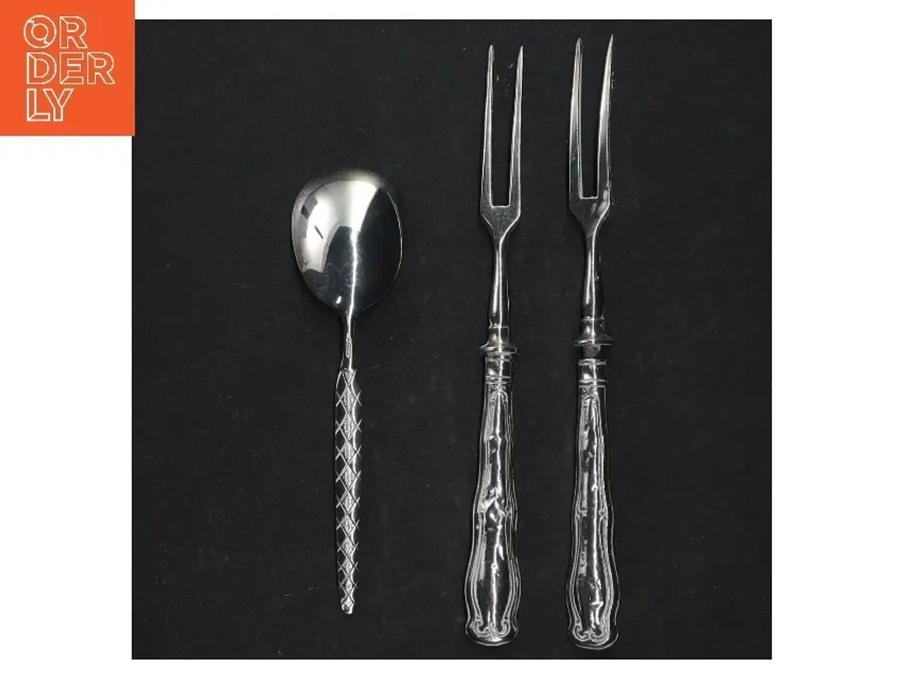 Billede 1 - Sølvbestikssæt (str. 17 cm. og 13 cm)
