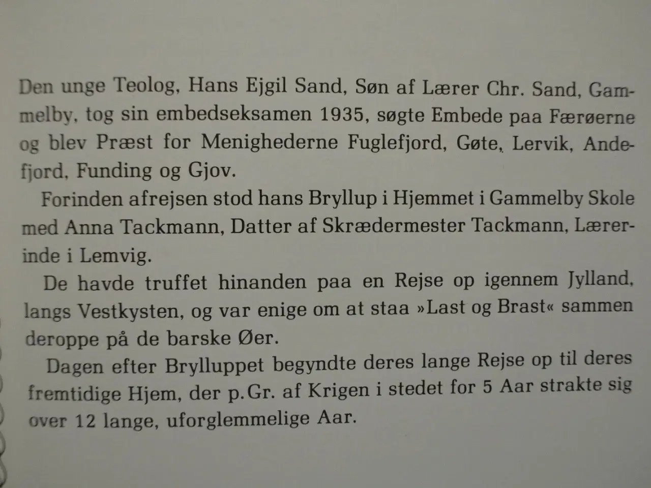 Billede 2 - færøminder - breve fra fuglefjord, af karen sand, 