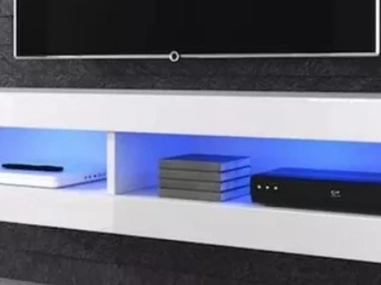 Billede 1 - NYT.Xander Væghængt TV-møbel Højglans med Led Lys