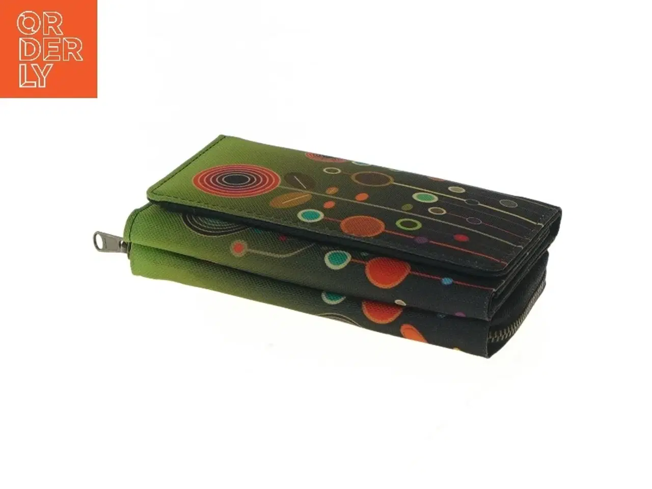 Billede 4 - Farverig pung med blomsterdesign (str. 15x9 cm)