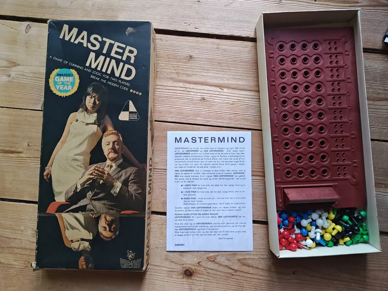 Billede 1 - Gammelt Retro Master Mind Brætspil Mastermind