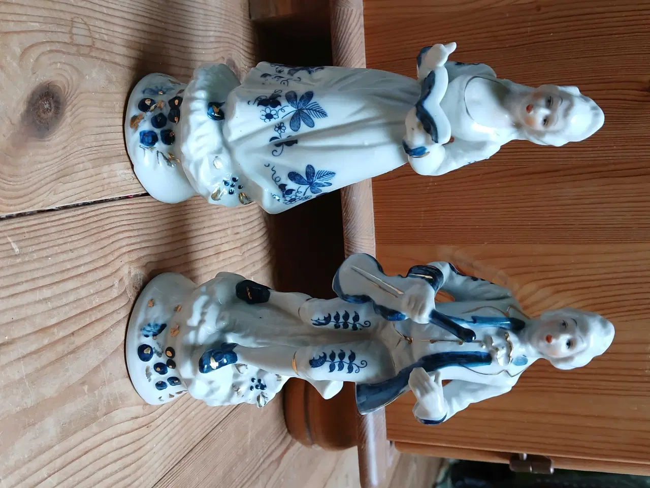 Billede 1 - Porcelæn figurer, kvinde og mand