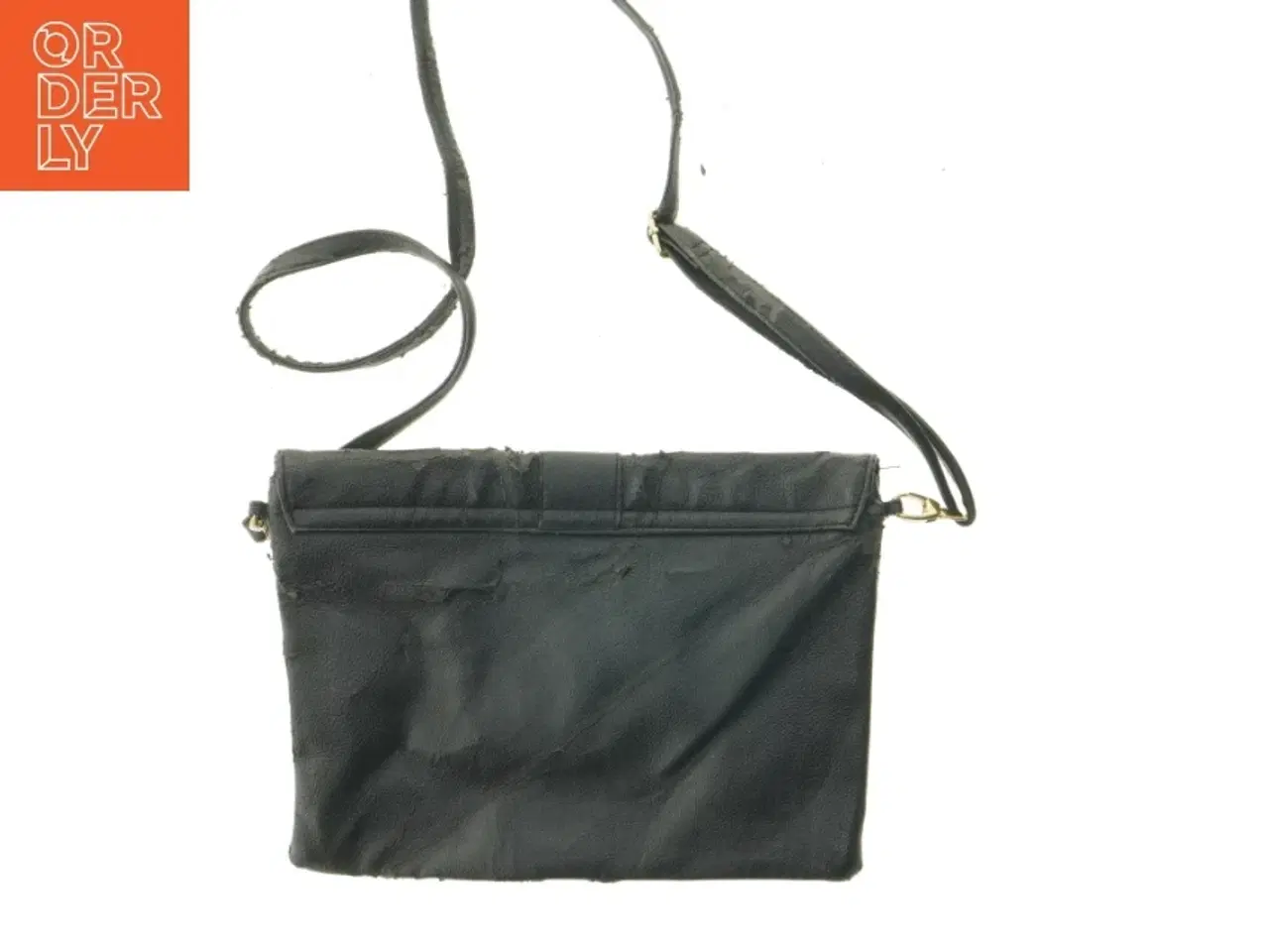 Billede 2 - Sort skuldertaske med nitter fra Divided (str. 29 cm)