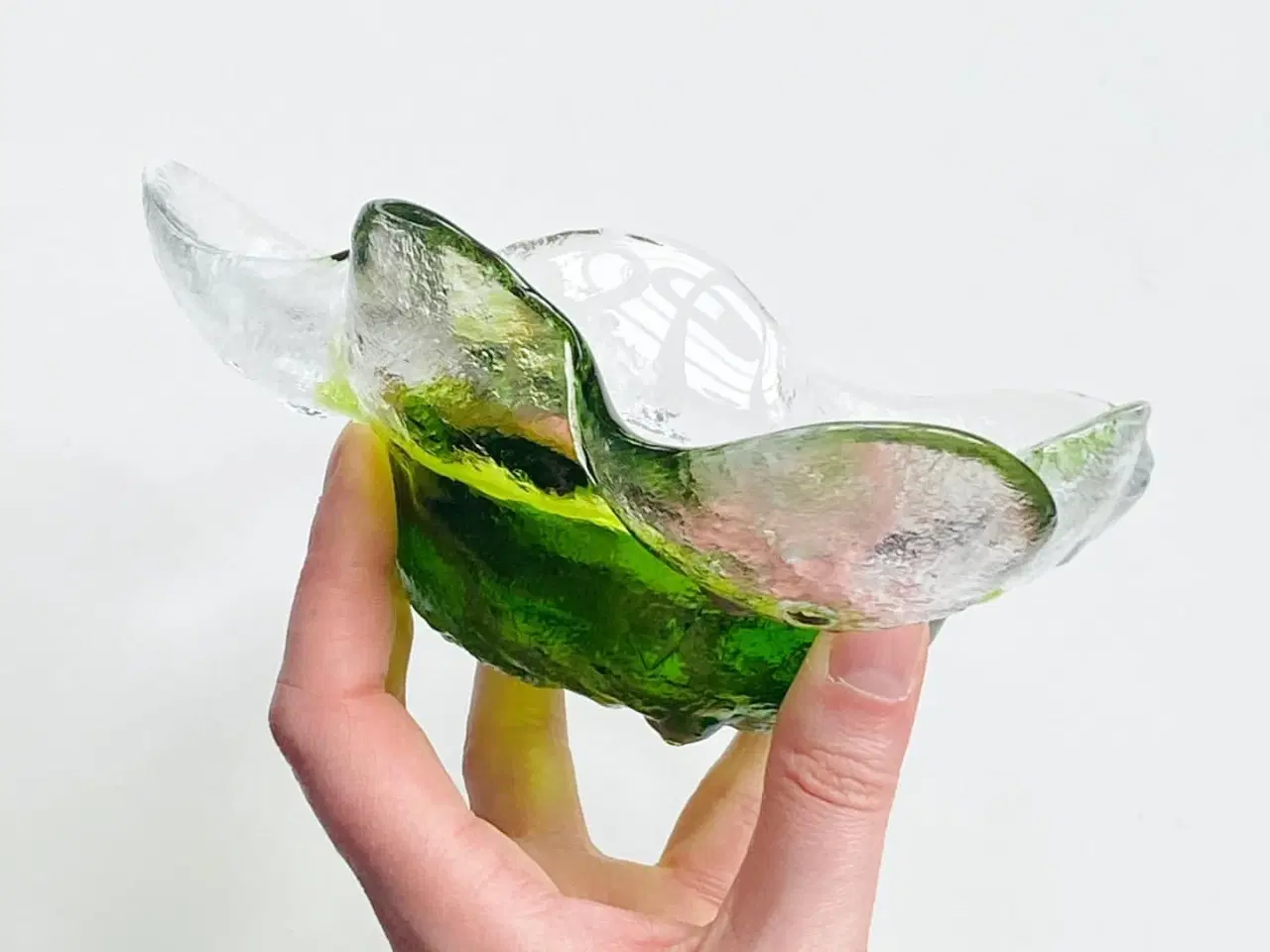 Billede 4 - Pertti Santalahti for Humppila, glasskål m grøn bund, Kivi-set