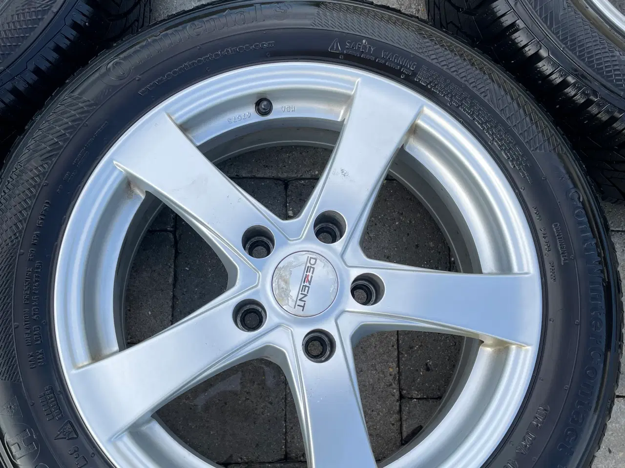 Billede 5 - Alu fælge med vinterdæk 16 T 5x114,3