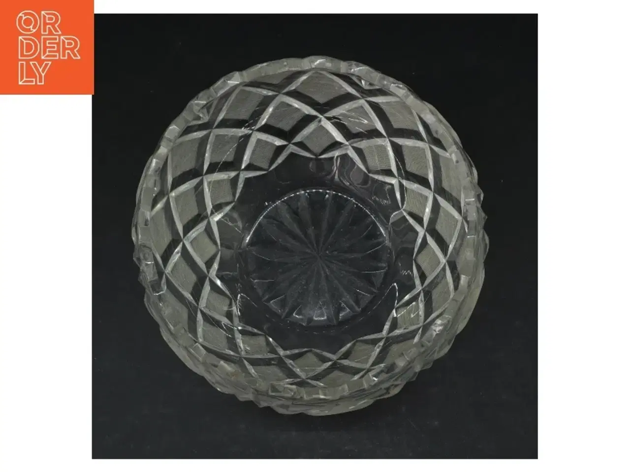 Billede 2 - Glas skål med mønster (str. Ø. 17 cm)