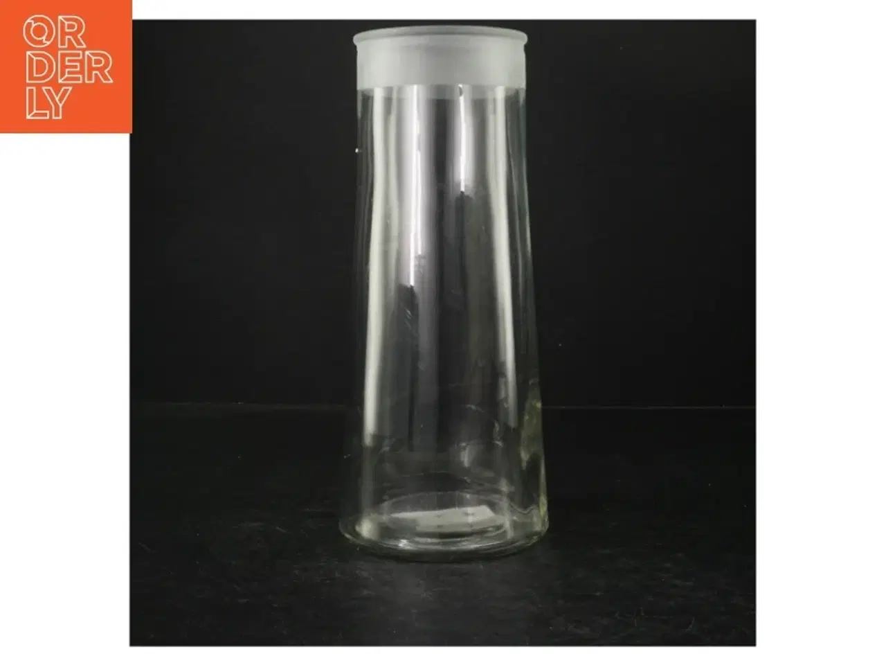 Billede 1 - Gennemsigtig glasvase (str. 27 cm)