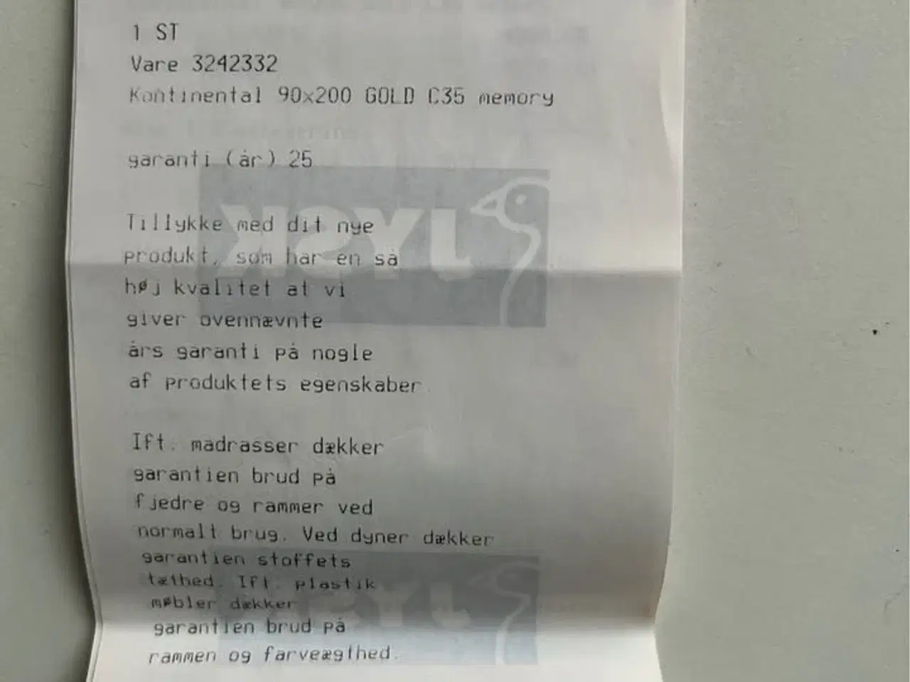 Billede 3 - Kontinental Gold C35 ( 90x200 )