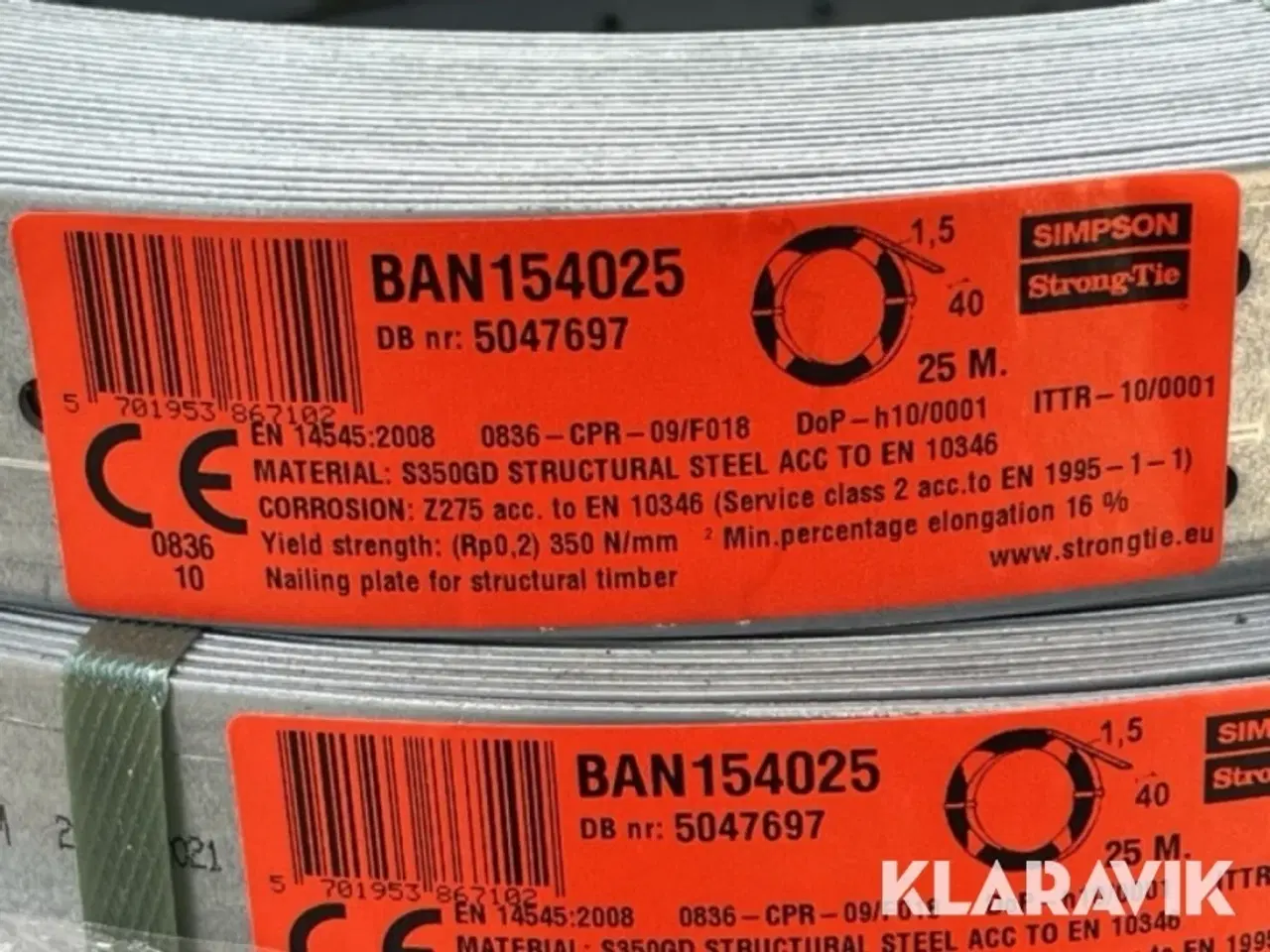 Billede 6 - Vindtrækbånd - 750 meter Simpson - Strong Tie