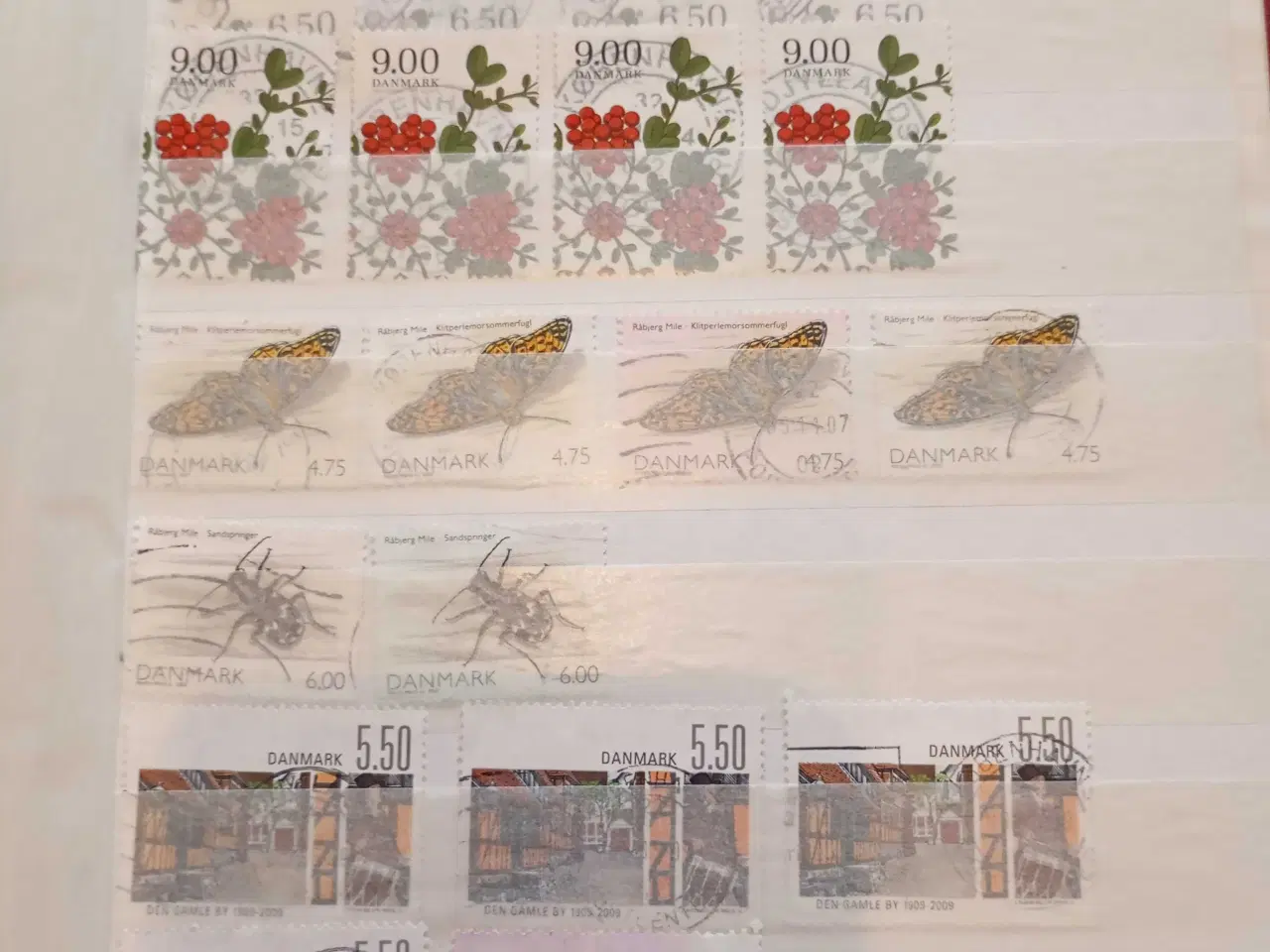 Billede 7 - A5 indstiksbog med danske frimærker 