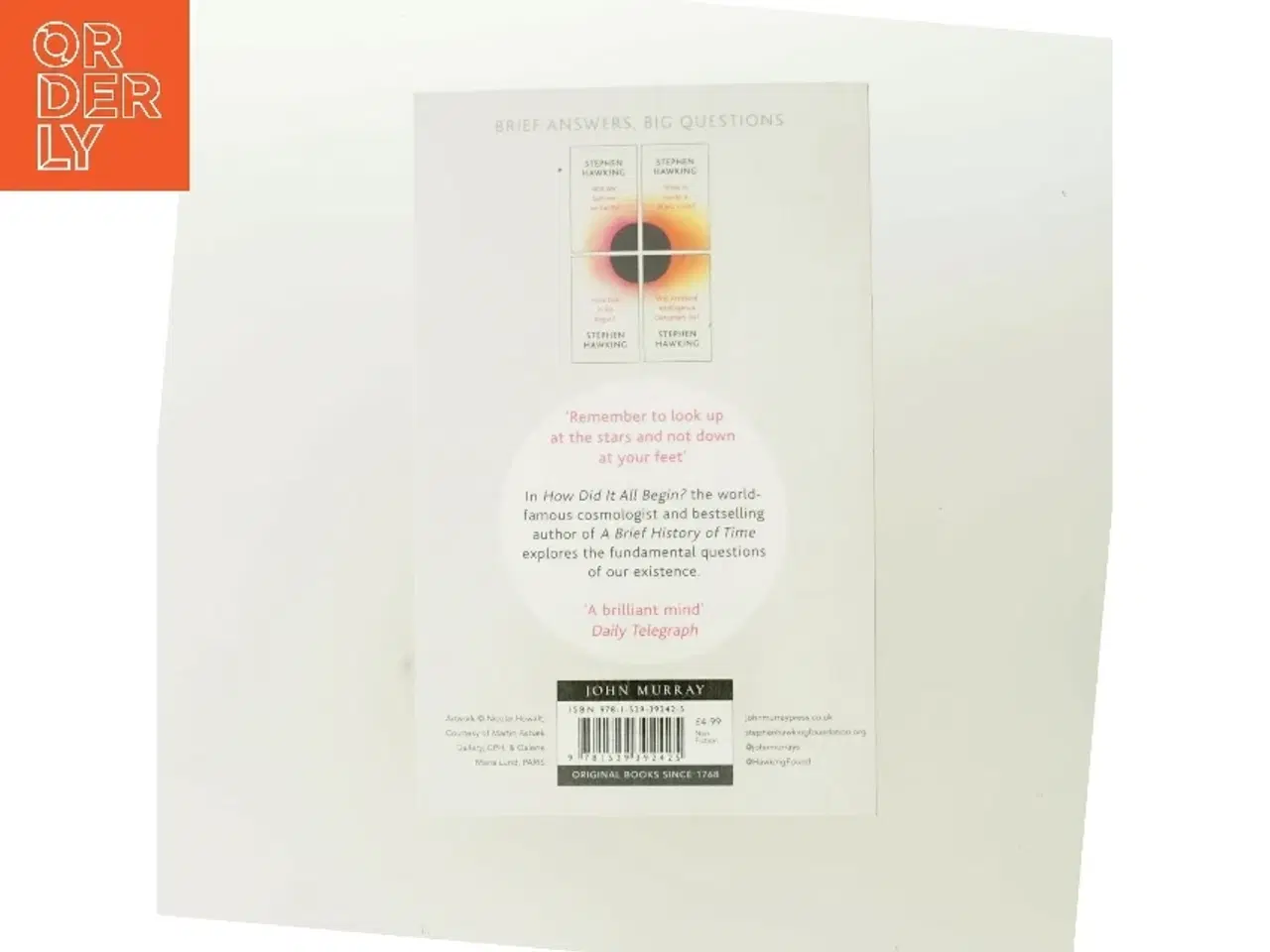 Billede 3 - How Did It All Begin? af Stephen Hawking (Bog)