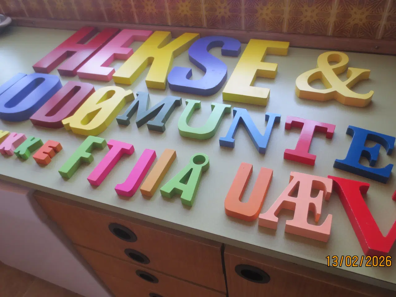 Billede 8 - 33 stk Bogstaver i Træ