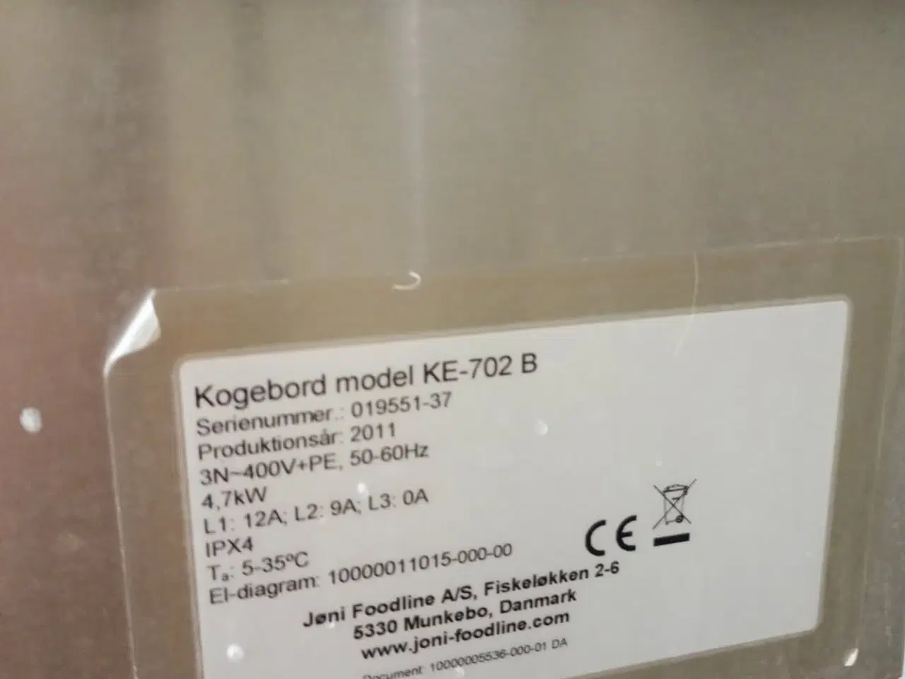 Billede 4 - Jøni kogebord K3R2, 2 plader