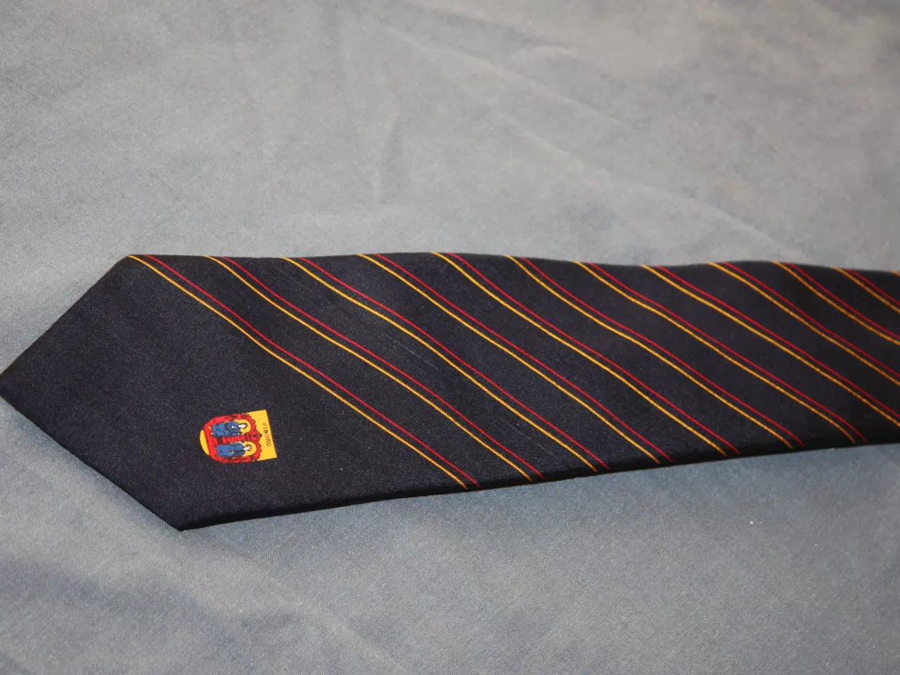 Billede 3 - Marchi Silke slips med Viborg logo  Thai silk 100%