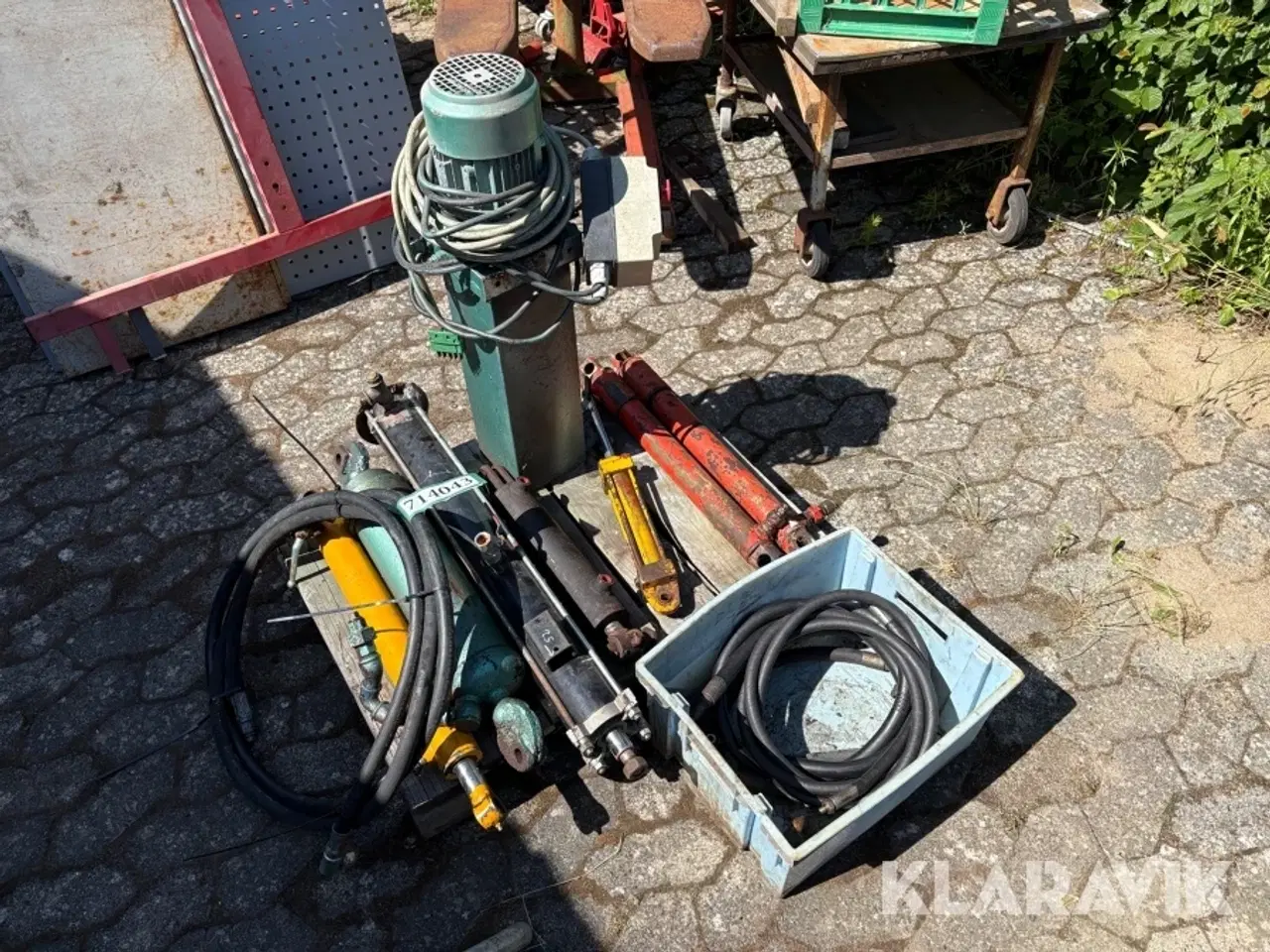 Billede 2 - Hydraulikstation og stempler