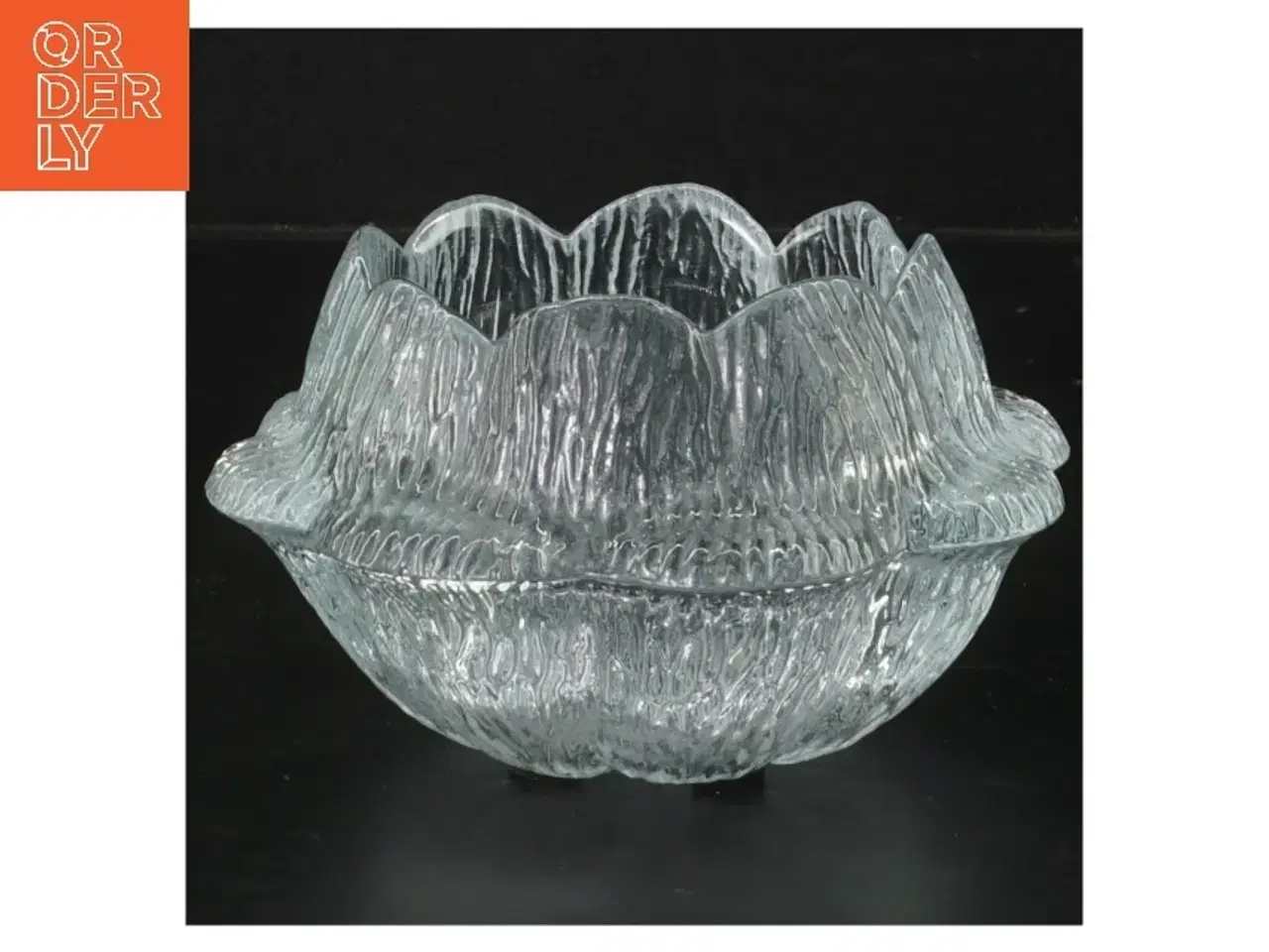 Billede 1 - Glas lysestage (str. 14x7 cm)