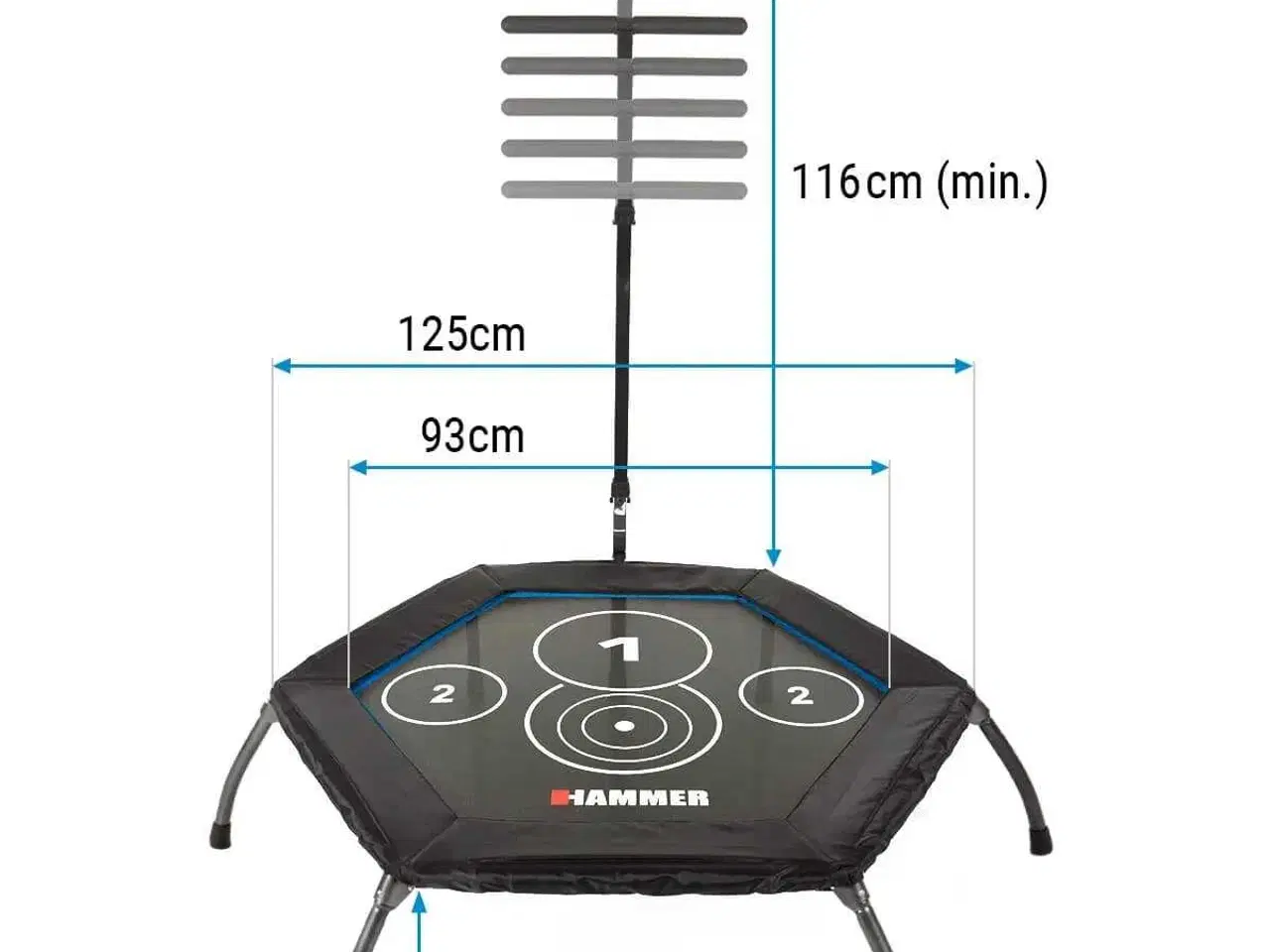 Billede 2 - Hammer cross jump fitness trampolin.
